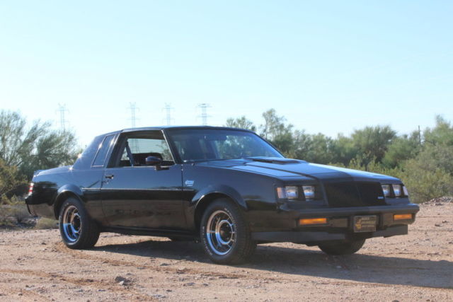 1987 Black Buick Grand National Coupe