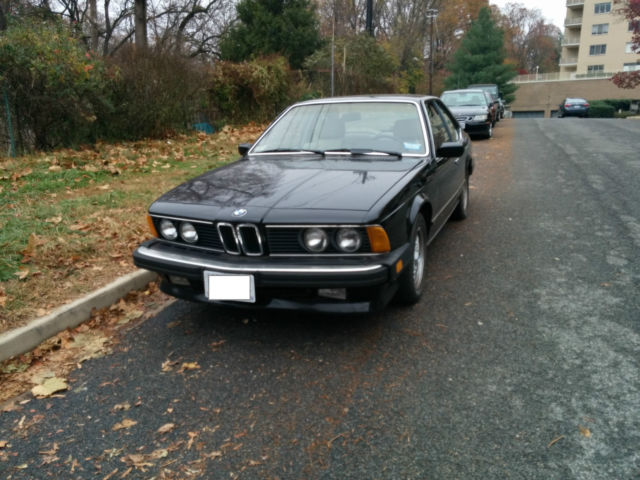 1987 Black BMW 6-Series Coupe