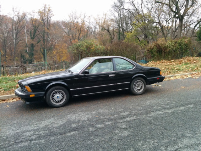 1987 Black BMW 6-Series Coupe