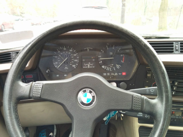 1987 Black BMW 6-Series Coupe