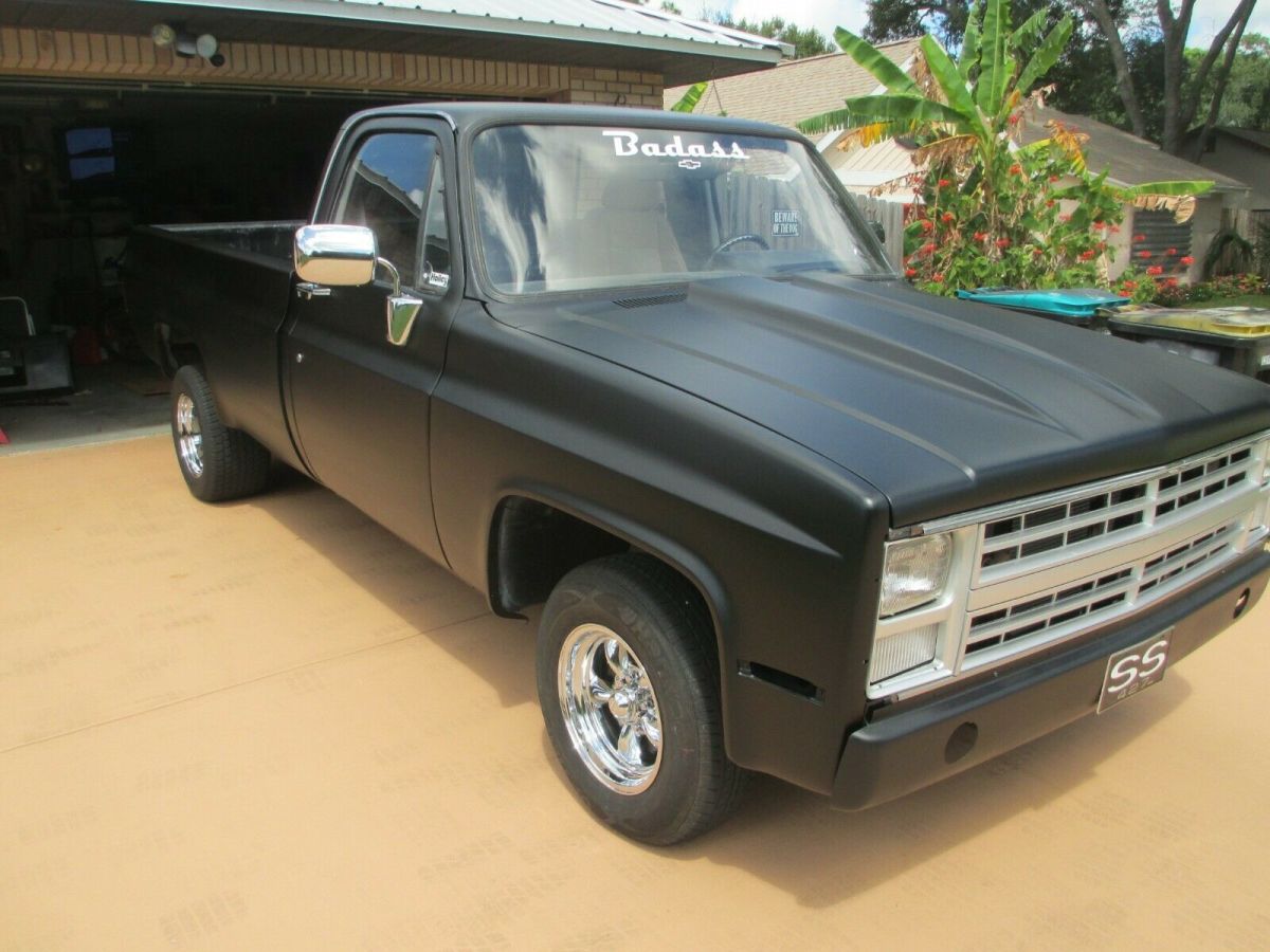 1987 Black Chevrolet C-10 Standard Cab Pickup