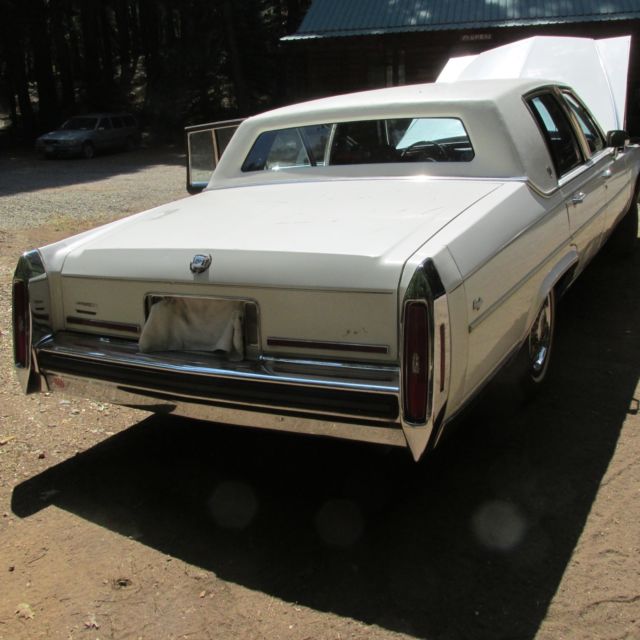1987 White Cadillac Brougham Coupe
