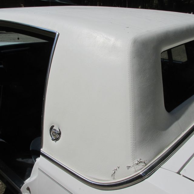 1987 White Cadillac Brougham Coupe