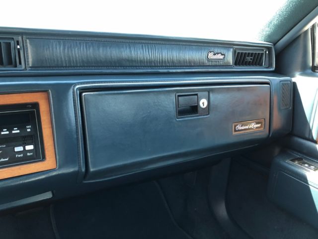 1987 Dark Blue Cadillac Fleetwood Sedan
