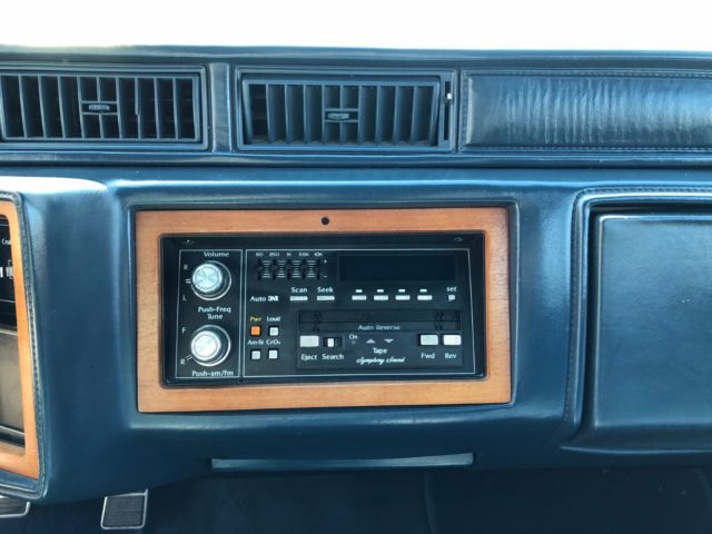 1987 Dark Blue Cadillac Fleetwood Sedan