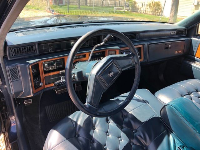 1987 Dark Blue Cadillac Fleetwood Sedan