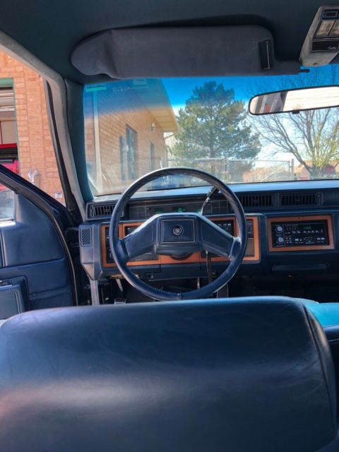 1987 Dark Blue Cadillac Fleetwood Sedan