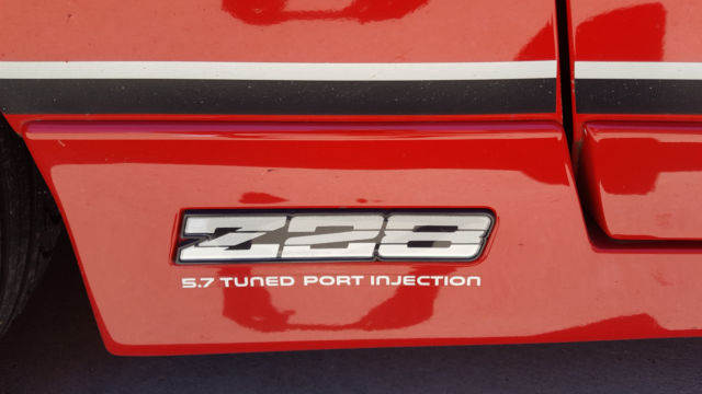 1987 Red Chevrolet Camaro Coupe