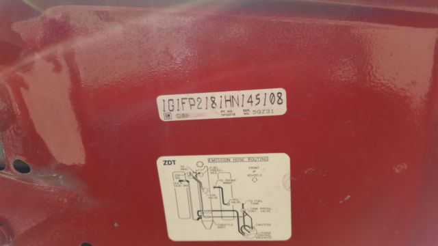 1987 Red Chevrolet Camaro Coupe