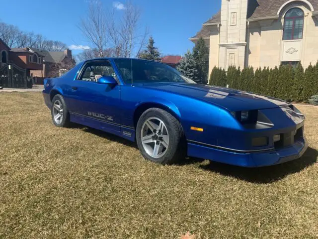 1987 Camaro Iroc-Z Blue for sale: photos, technical specifications ...