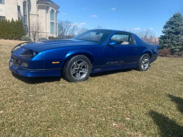 1987 Camaro Iroc-Z Blue for sale: photos, technical specifications ...