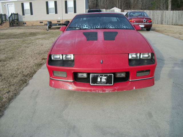 1987 Burgundy Chevrolet Camaro Coupe