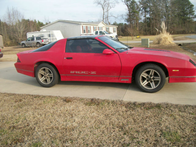1987 Burgundy Chevrolet Camaro Coupe
