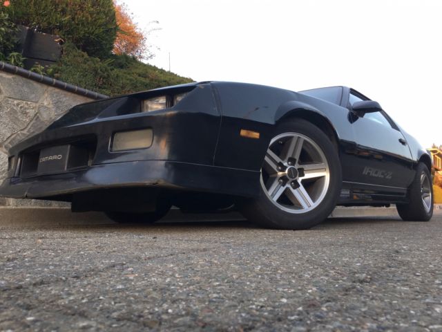 1987 Black Chevrolet Camaro Hatchback