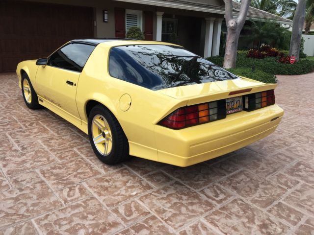 1987 Canary Yellow Chevrolet Camaro Coupe