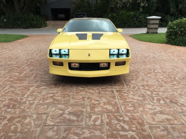 1987 Canary Yellow Chevrolet Camaro Coupe