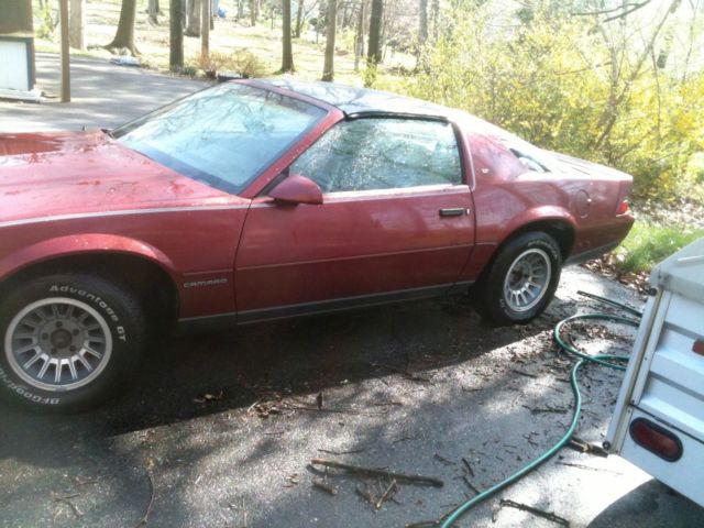 1987 Burgundy Chevrolet Camaro