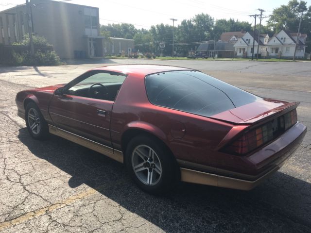 1987 Burgundy Chevrolet Camaro Coupe