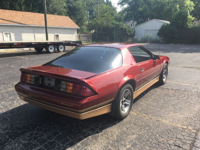 1987 Burgundy Chevrolet Camaro Coupe