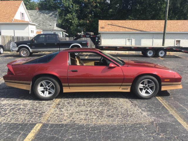 1987 Burgundy Chevrolet Camaro Coupe