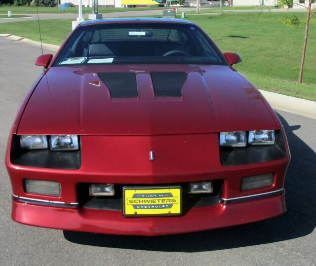 1987 Burgundy Chevrolet Camaro Coupe