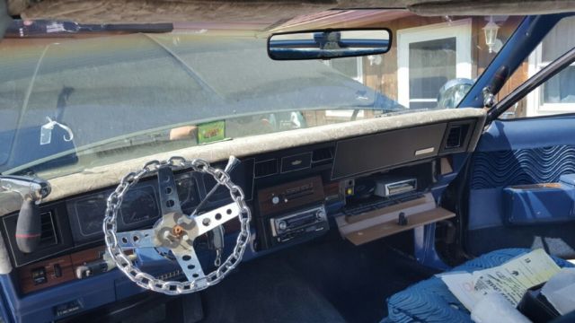 1987 Blue Chevrolet Capriceold Sedan