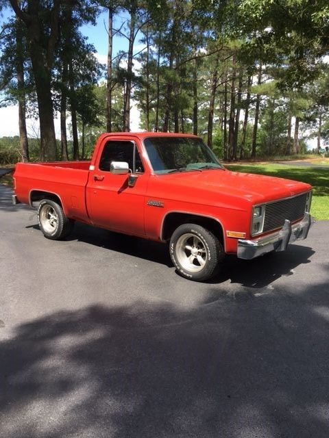 1987 Red GMC Sierra 1500 Standard Cab Pickup
