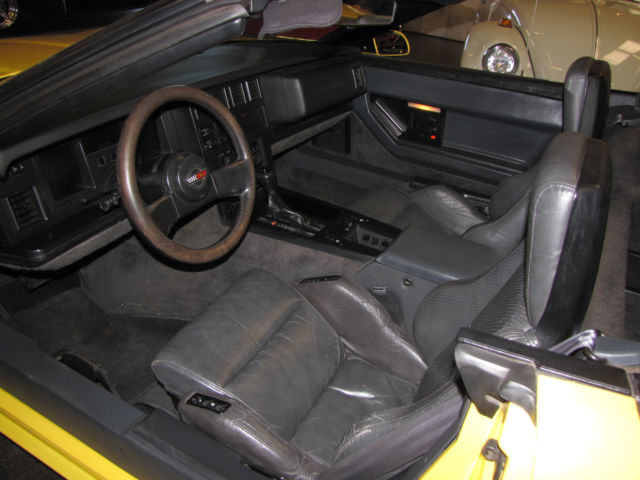 1987 Yellow Chevrolet Corvette Convertible