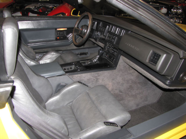 1987 Yellow Chevrolet Corvette Convertible