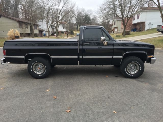 1987 Black Chevrolet C/K Pickup 1500 Standard Cab Pickup
