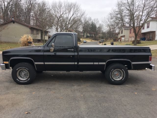 1987 Black Chevrolet C/K Pickup 1500 Standard Cab Pickup