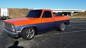 1987 Orange Chevrolet C-10 --