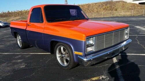 1987 Orange Chevrolet C-10 --