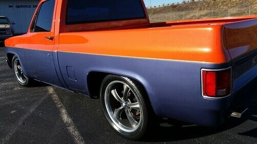 1987 Orange Chevrolet C-10 --