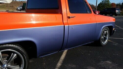 1987 Orange Chevrolet C-10 --