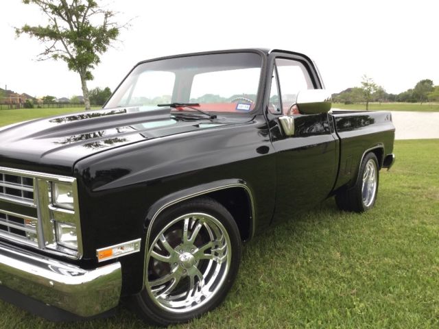 1987 Black Chevrolet C-10 Standard Cab Pickup
