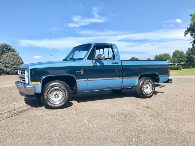 1987 Blue Chevrolet C-10 Standard Cab Pickup