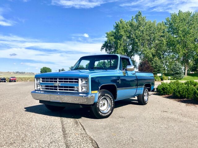 1987 Blue Chevrolet C-10 Standard Cab Pickup