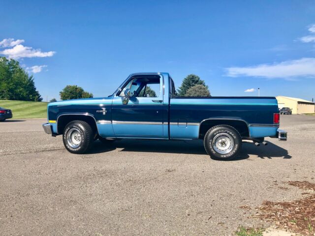 1987 Blue Chevrolet C-10 Standard Cab Pickup