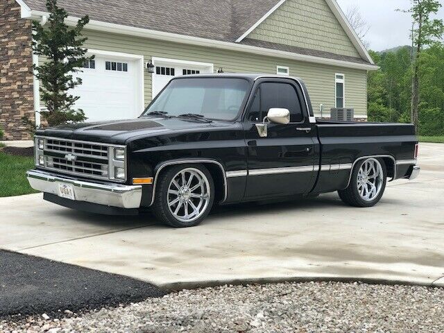 1987 Black Chevrolet C-10 Standard Cab Pickup