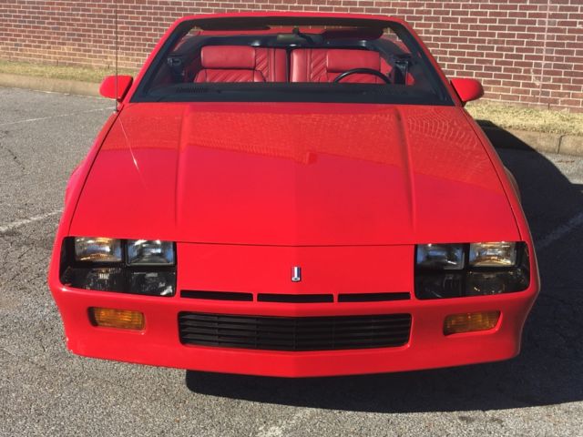 1987 Burgundy Chevrolet Camaro Convertible