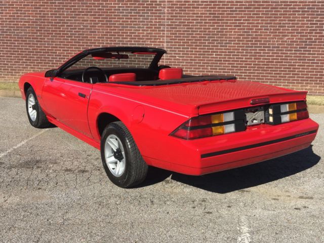1987 Burgundy Chevrolet Camaro Convertible