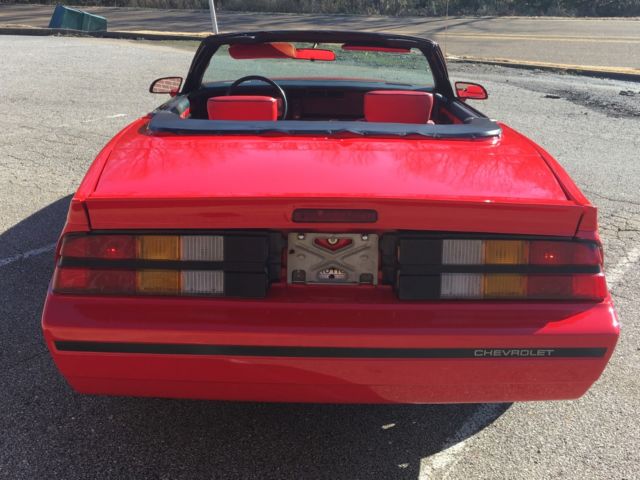 1987 Burgundy Chevrolet Camaro Convertible