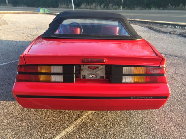 1987 Burgundy Chevrolet Camaro Convertible