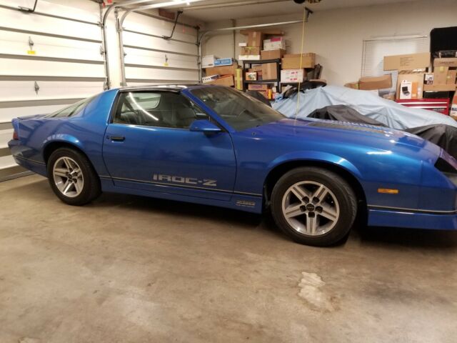 1987 Blue Chevrolet Camaro Coupe
