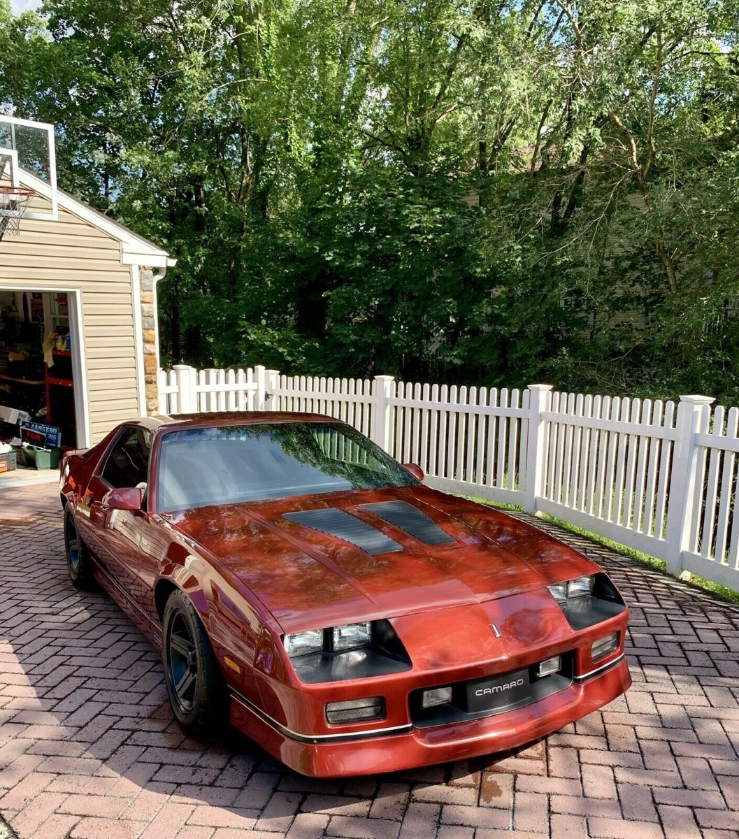 1987 Red Chevrolet Camaro Coupe