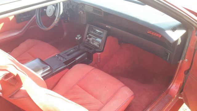 1987 Red Chevrolet Camaro Coupe