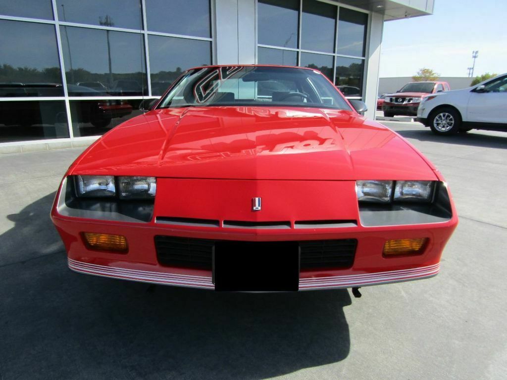 1987 Red Chevrolet Camaro --