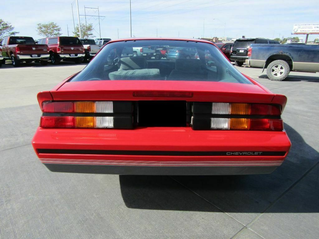 1987 Red Chevrolet Camaro --