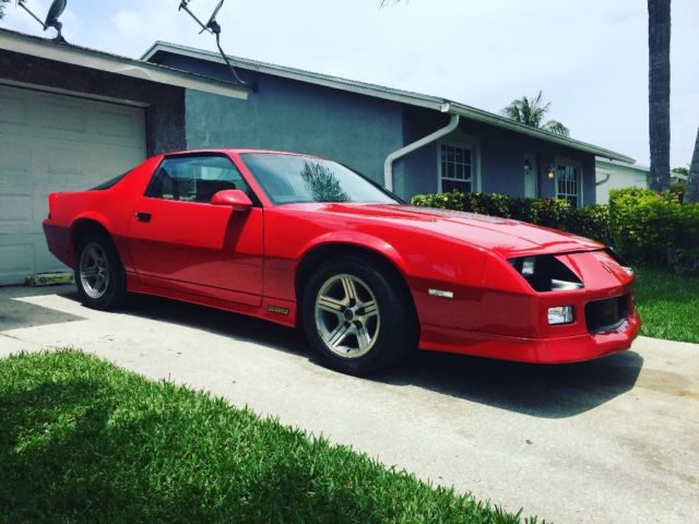 1987 Red Chevrolet Camaro Coupe